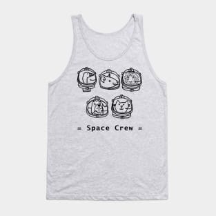 Space Crew Goose Rat Tiger Dog Cat Astronaut Animals Tank Top